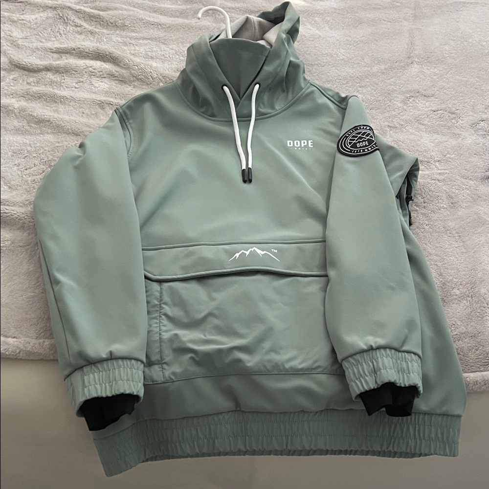 DOPE Sage Green High-Collar Jacket